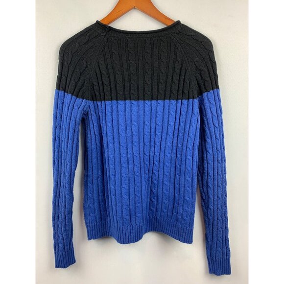 Croft & Barrow Womens Cable Knit Color Block Sweater XS - Picture 5 of 5